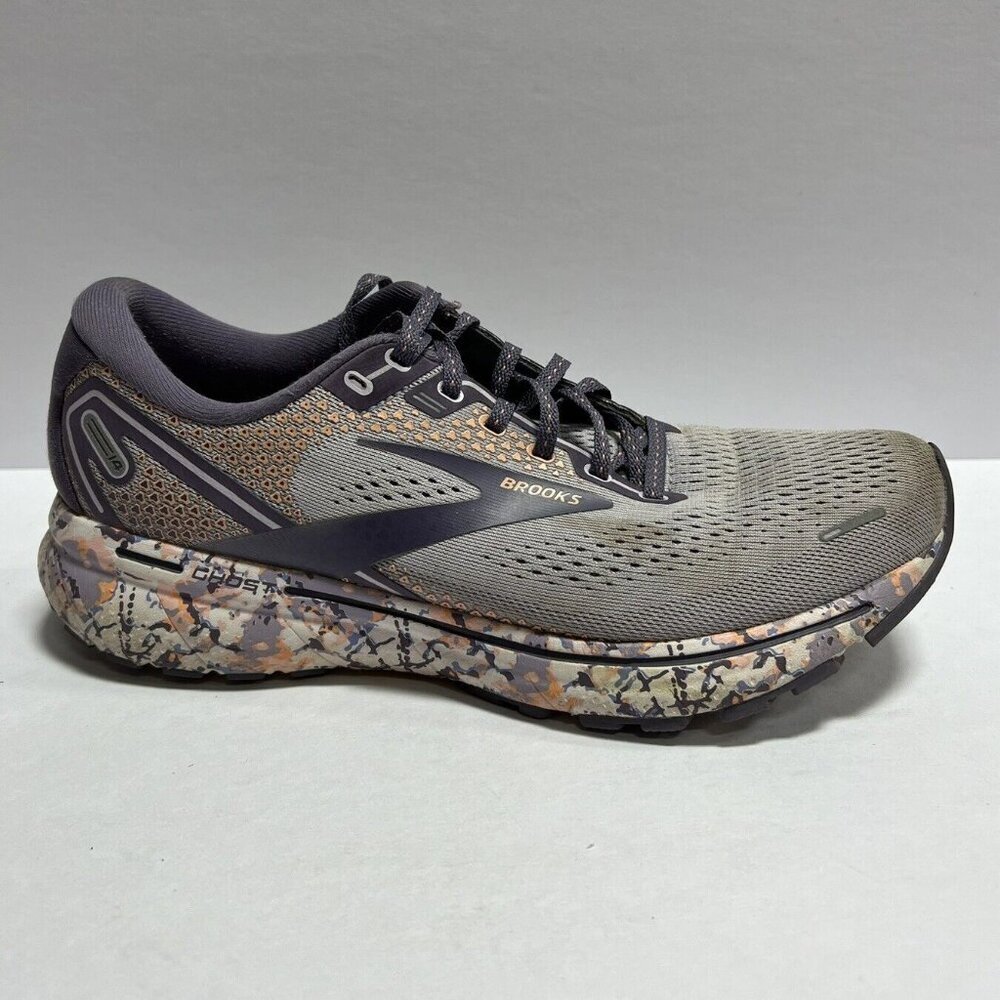 Brooks Women's Ghost 14 Gray Running Shoes, Size 10 M